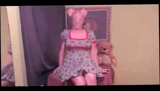 Video 125293695: crossdresser jerking, crossdresser bunny, shemale