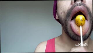 Video 1590203645: vore fetish, pop fetish, bubble pop, fetish licking, spit tongue fetish, mouth lips fetish