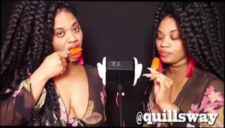 Video 1610379364: twins sucking, ebony fetish, fetish brunette, good sucking