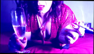 Video 1619027195: sexy big ass crossdresser, transvestite crossdresser, sexy cigarette smoking, smoking teasing