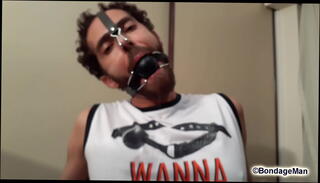 Video 1618401055: bound ball gagged, bdsm ball gag, bondage ball gag, tie bound gagged, hard bdsm bondage, bound cock balls, big ball gag, gagging big dick, men gagging, guy gagging