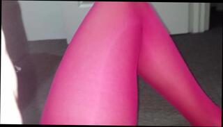Video 1571221441: pink pantyhose, nylon, gay stockings