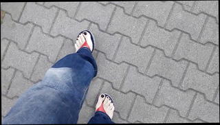 Video 1452003001: shemale feet, amateur feet, feet outdoors, feet hd