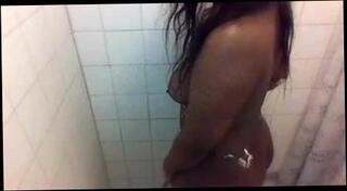 Video 324823101: black webcam girl, ebony webcam girl, straight girl, black girl shower, girl taking shower