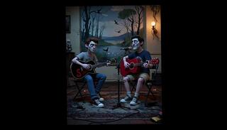 Video 1664029153: cartoon, teacher student, amateur student, student behind