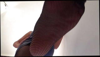 Video 1570183051: pov femdom foot fetish, foot femdom trample, pov giantess femdom, pov stocking foot, fishnet foot fetish, pov straight, vr pov