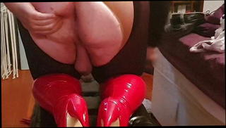 Video 1567064491: sissy huge dildo anal, huge gay anal dildo, sissy bouncing, rides huge
