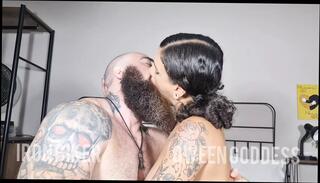 Video 1625490061: fetish goddess, amateur fetish couple, goddess kiss, fetish straight, goddess first, tattooed goddess, fetish hd, biker couple