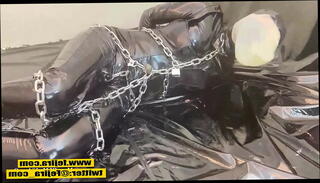 Video 1454151605: latex fetish bondage, japanese latex bondage, bondage vibrator orgasm, latex woman, latex masturbation, leather latex, latex play, latex asian