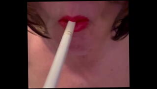Video 1655748205: fetish sissy, sissy faggot, sissy cumshot, fetish smoking cigarette, dirty