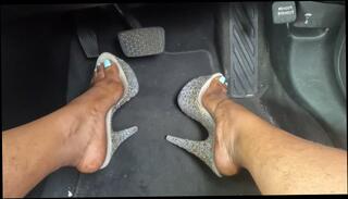 Video 1585266533: feet pumping, pov pumping, solo pumped, ebony feet solo, solo female feet, pumped amateur, amateur public pov, high heels pumps, barefoot, stripper heels