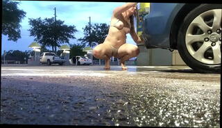 Video 1459511095: big ass femdom, big tit femdom, femdom pussy, femdom small, topless cleaning, topless outside