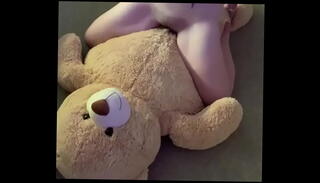Video 1500697955: solo femdom, solo girl riding, solo pussy toying, solo amateur toys, bear solo, soft toy