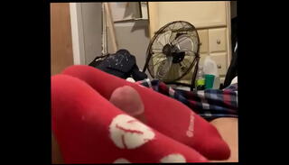 Video 1385975235: model foot job, ebony foot model
