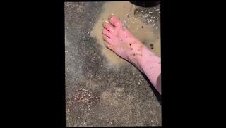 Video 1566726113: foot fetish feet, foot fetish solo, dirty feet foot, amateur foot fetish, hosed feet, solo female feet, feet clean, feet wash, mud fetish