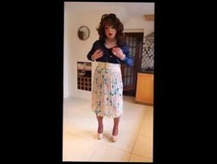 Video 185912701: shemale milf, redhead milf, milf stockings, hard nipples