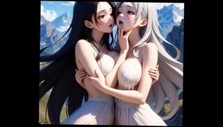 Video 1656363065: hentai lesbian, lesbian big natural boobs, hentai moaning, big natural tits lesbian, big tits asian lesbian