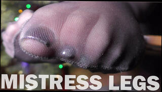 Video 1604284831: nylon soles toes, black nylon pantyhose, toes closeup, toes close, nylon face, legs mistress, straight black, teasing