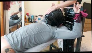 Video 1567899064: latex facesitting, gagging humiliation, fetish humiliation, latex leggings, humiliated face, humiliating panty, facesitting smothering, face sitting fetish, hand gag, mouth gag, latex hd