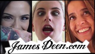 Video 1623794044: james deen, deep throat creampie, creampie facial, brunette creampie, blonde creampie, three hot babes, fucked hard