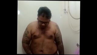 Video 1595098165: pee piss urine, shower peeing piss, chubby pee, hairy pee, pee penis, peeing nude, peeing naked, dick pee, cock pissing, pissing tattoo