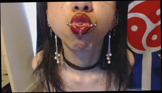 Video 504644503: fetish solo, amateur teen babe solo, piercing fetish, solo teen wet, solo teen female, young teen solo, spit drool fetish, spit tongue fetish, mouth tongue fetish, goth fetish, mouth lips fetish, fetish red, blowing spit bubbles
