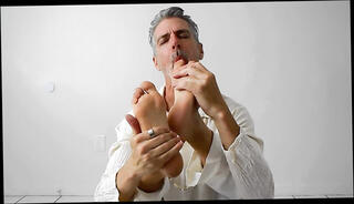 Video 1600591434: fetish gay solo, self foot worship, fetish male gay, daddy fetish