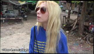 Video 999593804: pov skinny, public blonde teen skinny, skinny teen outdoor, furry friend