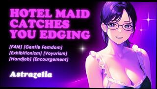 Video 1623528883: femdom joi, femdom dirty talk, femdom maids, erotic femdom, femdom handjob, amateur femdom, femdom play, amateur hotel maid, maid catches, maid flash, men talking dirty