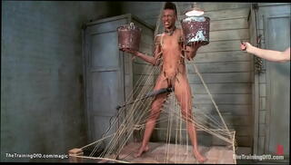 Video 1318754695: mistress whipping slave, whipping bdsm bondage, bdsm slave submission, bdsm slave gagged, bdsm fetish slave, submissive slave training, whipped flogged, gagged ebony slave, bondage slave rough, interracial submissive, master whips, small tits ebony slave, bondage tied tits, whipping pain, bizarre bondage