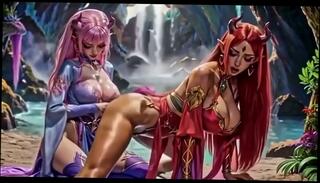 Video 1664824555: anime toon, girl friend twerking, nice twerk
