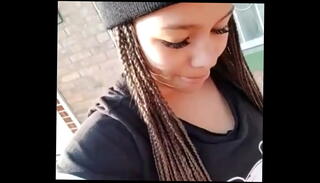 Video 1333350015: solo outdoor teen, ebony teen solo