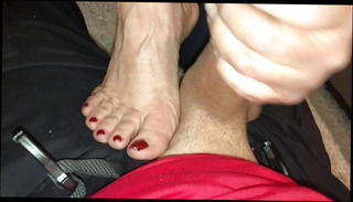 Video 1217108901: toes feet foot, toes feet licked, cum feet toes, big toes foot, feet licking cock, bj foot, straight foot