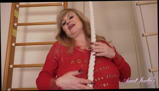 Video 1654583064: blonde milf solo masturbation, milf solo big tit, milf solo female, mature milf solo, rope play, strap play