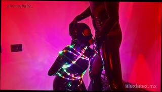 Video 1621000043: latex fetish bondage, bondage latex girl, catsuit bondage, amateur couple bondage, catsuit blowjob, latin bondage, man bondage, babe