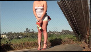 Video 1518016545: fetish dom, femdom dom, fetish domination, bikini model, bikini thug, dominated outdoors, public domination