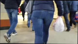 Video 708821204: milfs tight ass, milf tight jeans, milf fast, milf close, brunette milf