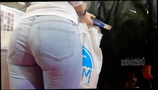 Video 803192555: butt jeans, perfect butt, white butt