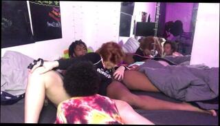 Video 1601114833: interracial threesome amateur, interracial threesome blowjob, dildo threesome, amateur dildos toys, dildo play amateur, leash blowjob, threesome young amateur, dog leash, old young threesome, male dildo, pet toy, pet puppy, two daddies