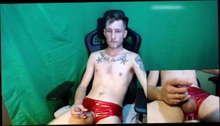 Video 1255935235: boy solo cumshot, cam cum, face cam