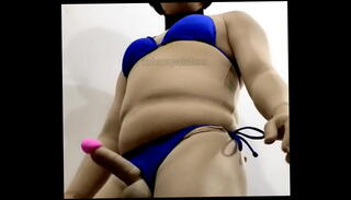 Video 1487012725: sissy girl, sissy penis, bikini girl, sissy panty