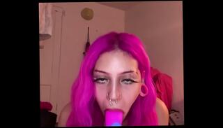 Video 1664875135: solo blowjob dildo, solo female dildo, sloppy dildo blowjob, women