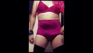 Video 1307100801: amateur crossdresser, gay crossdresser, crossdresser panties, gf panties
