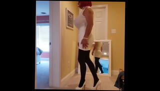 Video 1373679065: dildo toy crossdresser, crossdresser big dildo, crossdresser sex toy, tits dildo blowjob, bj