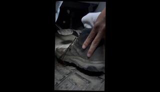 Video 1653640153: solo male feet, solo gay amateur, white socks feet