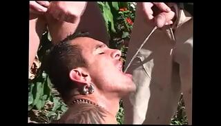 Video 811077375: pissing threesome, pissing outdoors gay