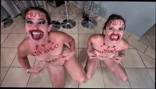 Video 1177306455: gagging humiliation, dildo humiliation, homemade dildos toys, slut dildo ass, dildo sluts amateur, tits big ass dildo, gagged small tits, gagged butt, self humiliation, spit humiliation, humiliate two, humiliated face, gag lips, gagged petite, big red dildo, two whores, sniffing slut