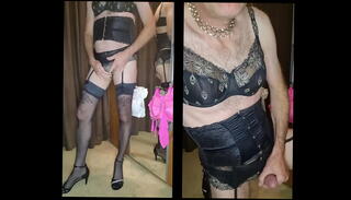Video 1655100775: crossdresser masturbation, crossdresser lingerie