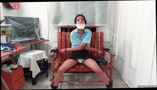Video 1588563004: bondage domination bdsm, bdsm lesbian domination, bdsm bondage fetish, bound gagged teen, schoolgirl gagging, gagged brunette lesbian, latin teen gags, teen hd bdsm