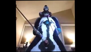 Video 990267945: bdsm gay bondage, gay furry, milking tied